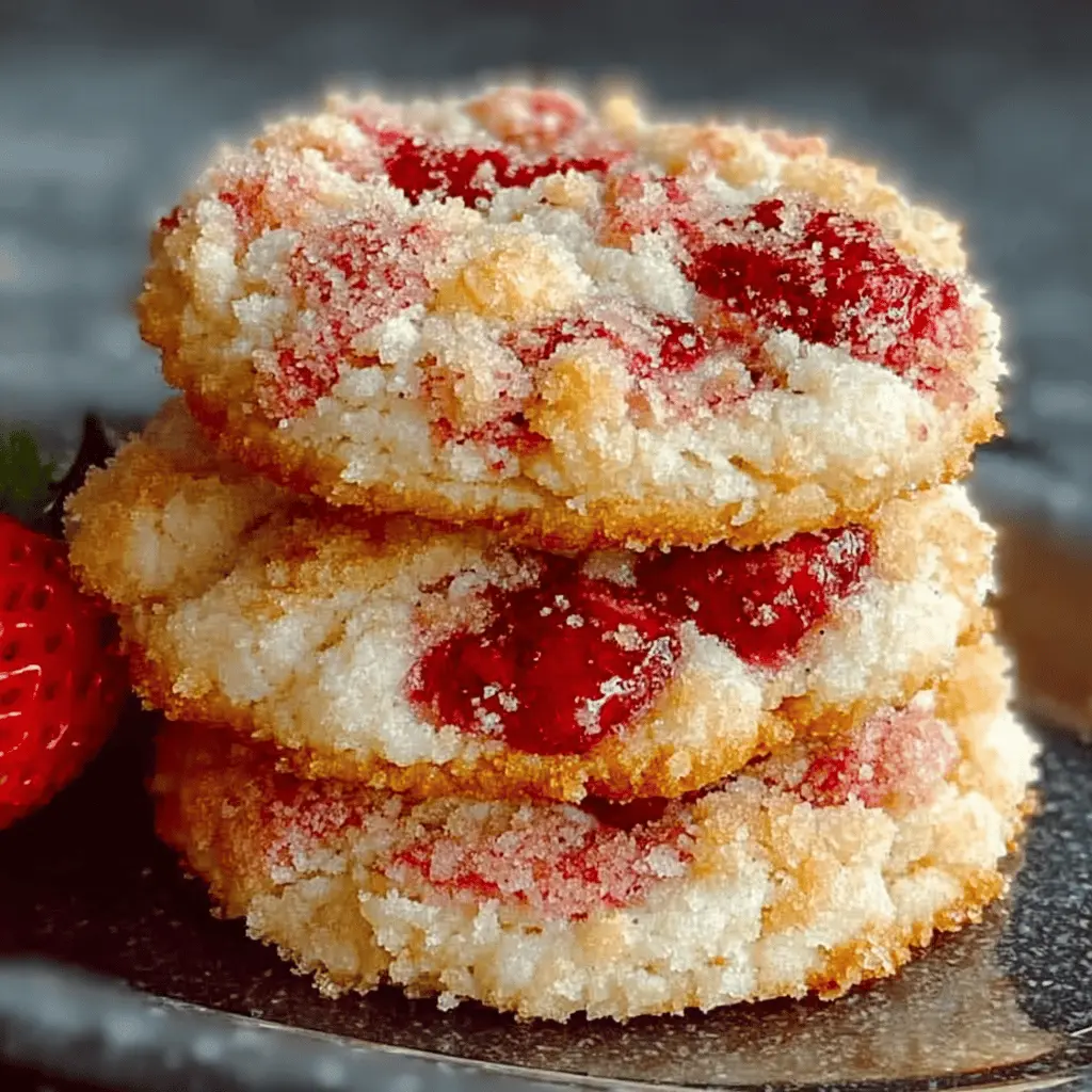 Crumbl Strawberry Shortcake Cookies: Indulgent Treat with Streusel