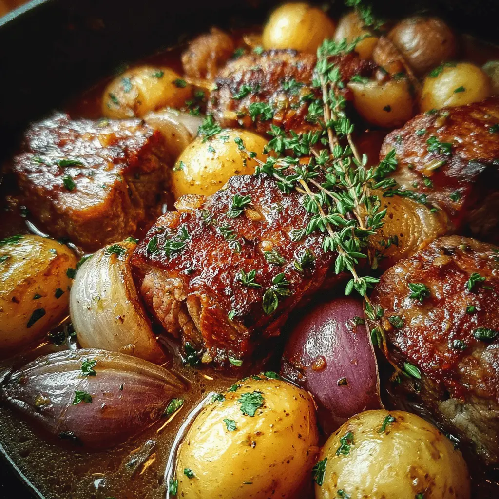 Cider Braised Beef Potatoes Onions for Your Cozy Dinner Delight