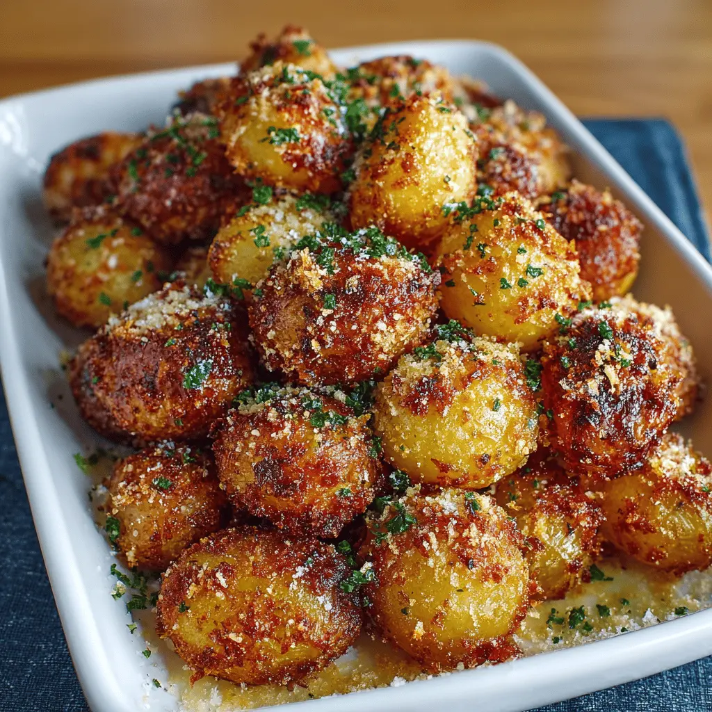 Crispy Parmesan Crusted Baby Potatoes: The Best Homemade Side Dish