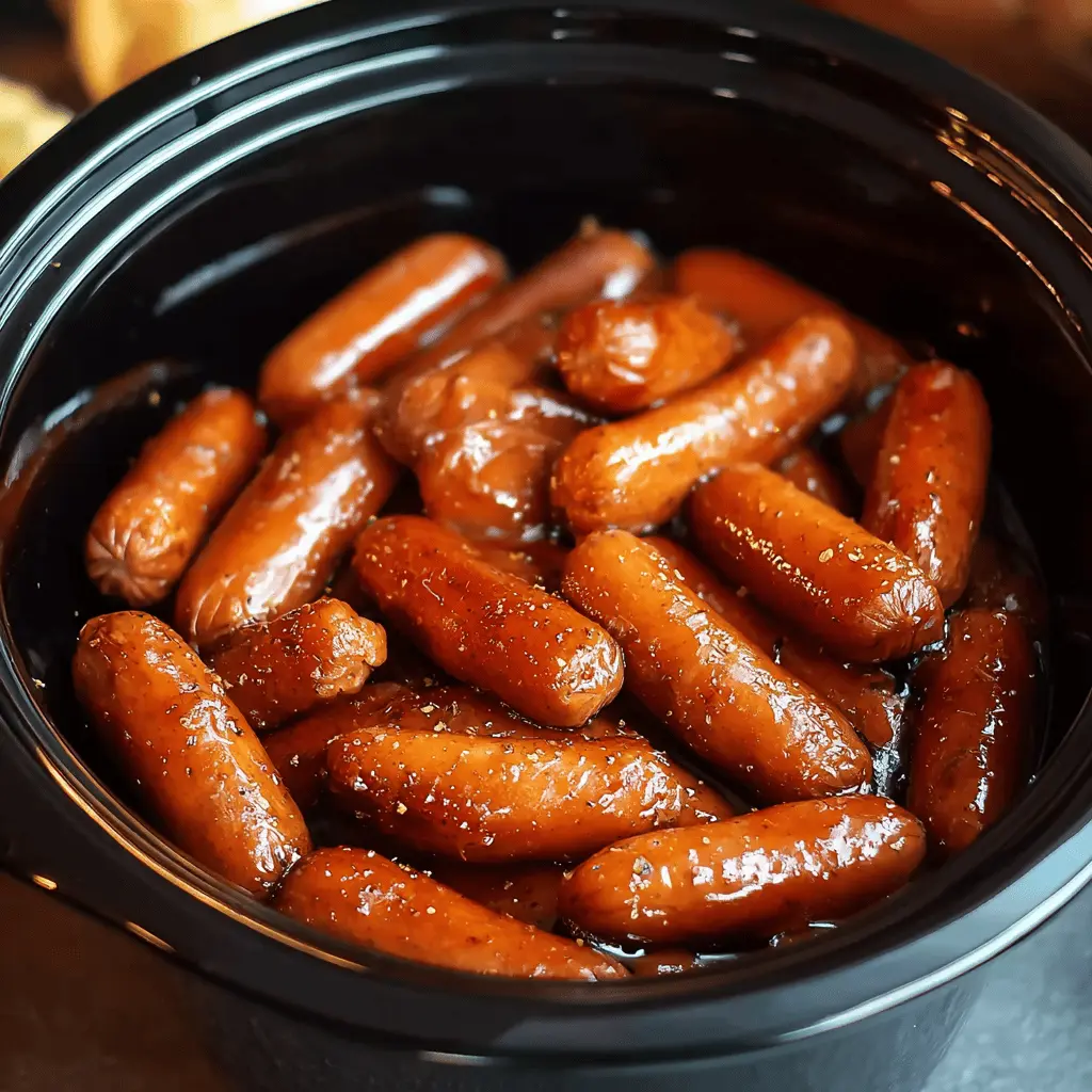 Crockpot Little Smokies: Easy Turkey Bacon and Beef Delight
