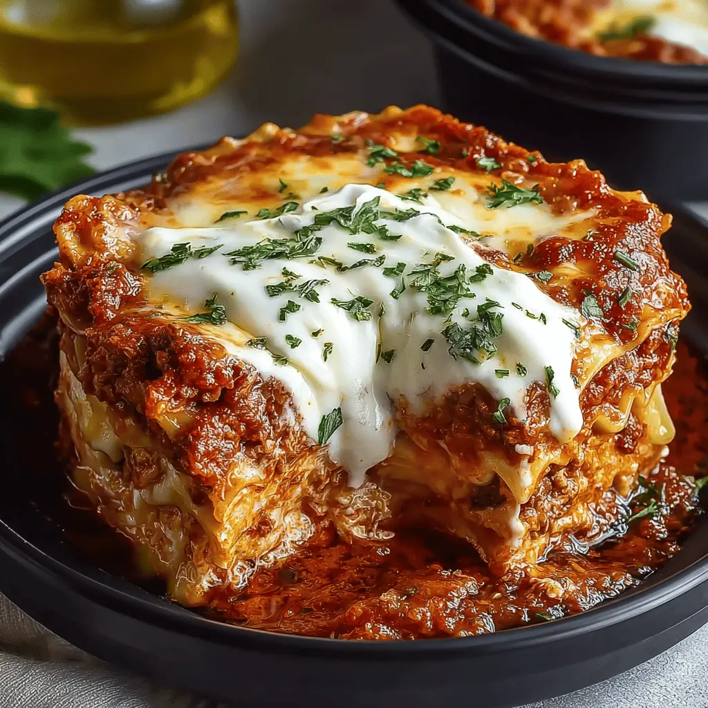 The Best Crockpot Lasagna: Easy Comfort Food with Turkey Bacon