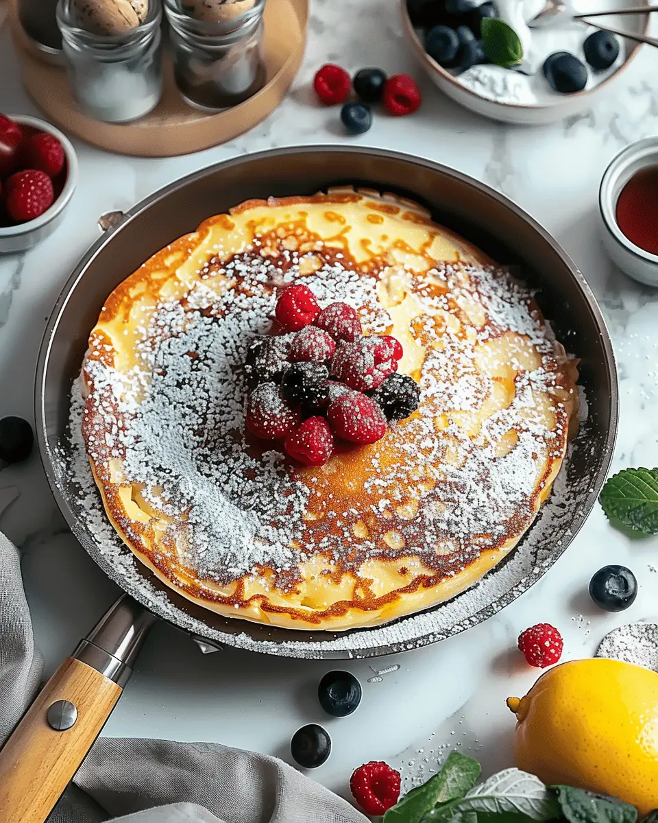 Baked German Pancake: Easy and Indulgent Breakfast Delight