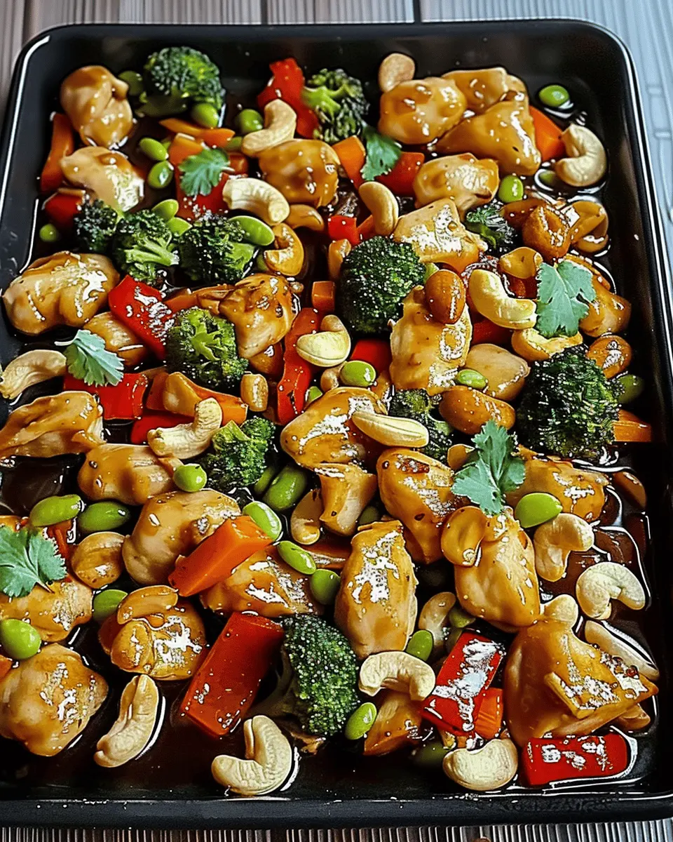 Easy Sheet Pan Cashew Chicken: A Quick Delight for Busy Weeknights