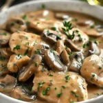 Slow Cooker Mushroom Chicken