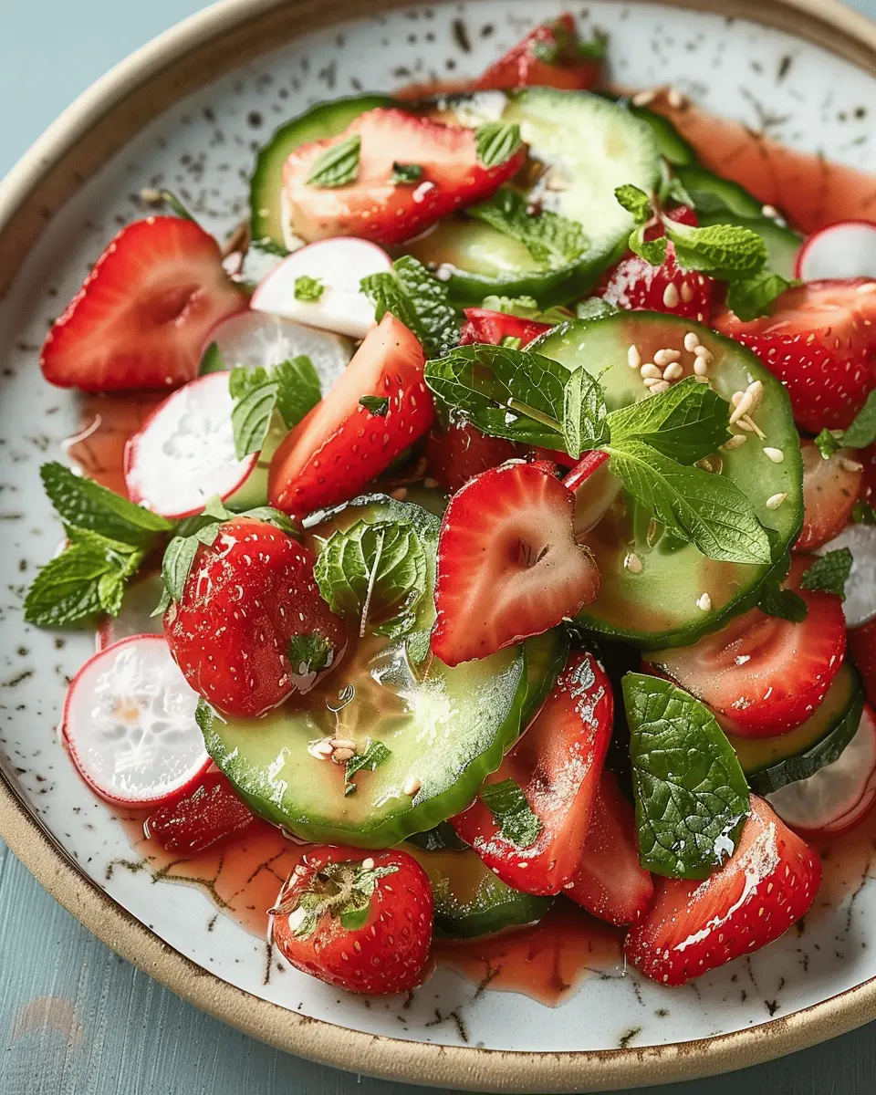 Cucumber Strawberry Salad: The Best Refreshing Summer Dish