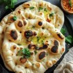 homemade garlic naan