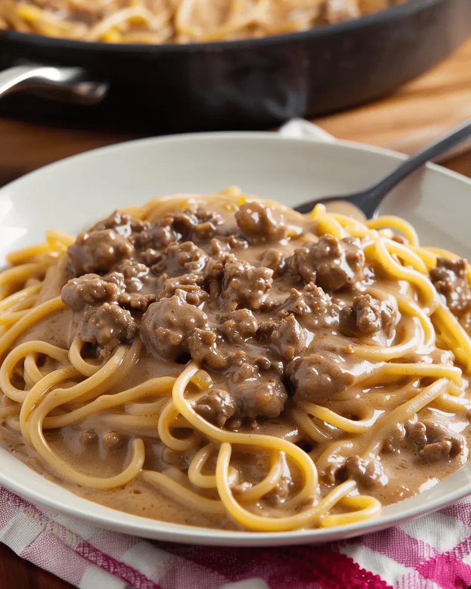 Creamy Ground Beef Noodle Skillet: The Best Comfort Food Delight