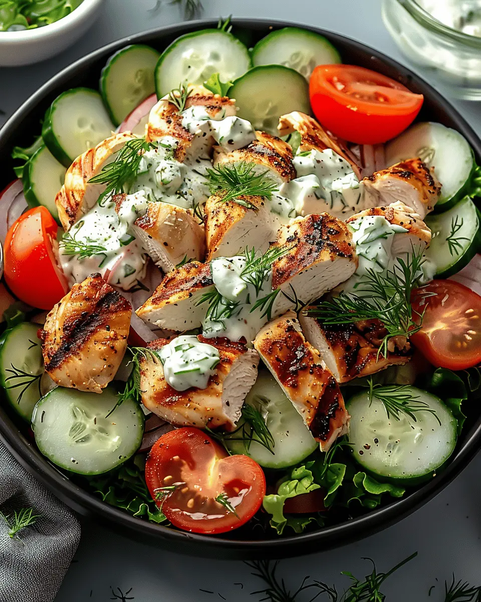 Tzatziki Chicken Salad: The Best Homemade Refreshing Delight