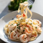 Creamy Shrimp Fettuccine Alfredo