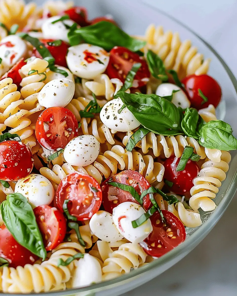 Creamy Caprese Pasta Salad: The Best Recipe for Quick Comfort
