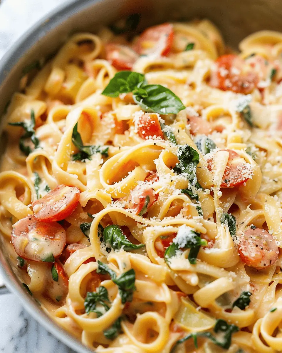 Creamy Tomato Basil Pasta: The Best Easy Recipe with Turkey Bacon