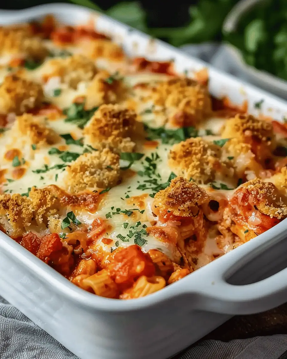 Dump-and-Bake Chicken Parmesan Casserole: Easy Comfort Food Delight