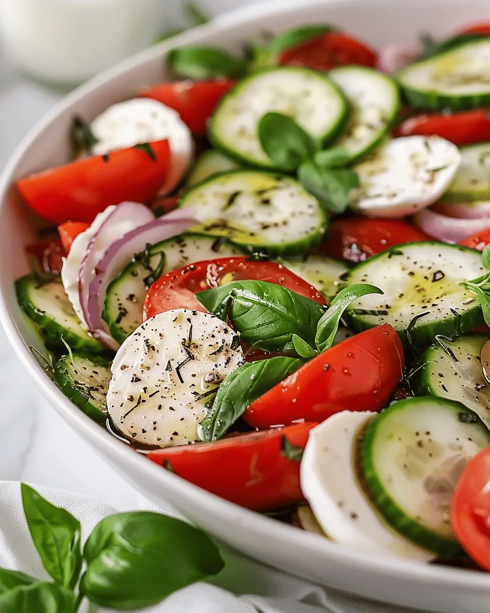 Fresh Cucumber Caprese Salad: A Refreshing Twist on Tradition