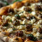Hot Sausage Feta Honey Pizza