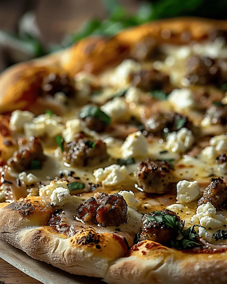 Hot Sausage Feta Honey Pizza: An Indulgent Homemade Delight