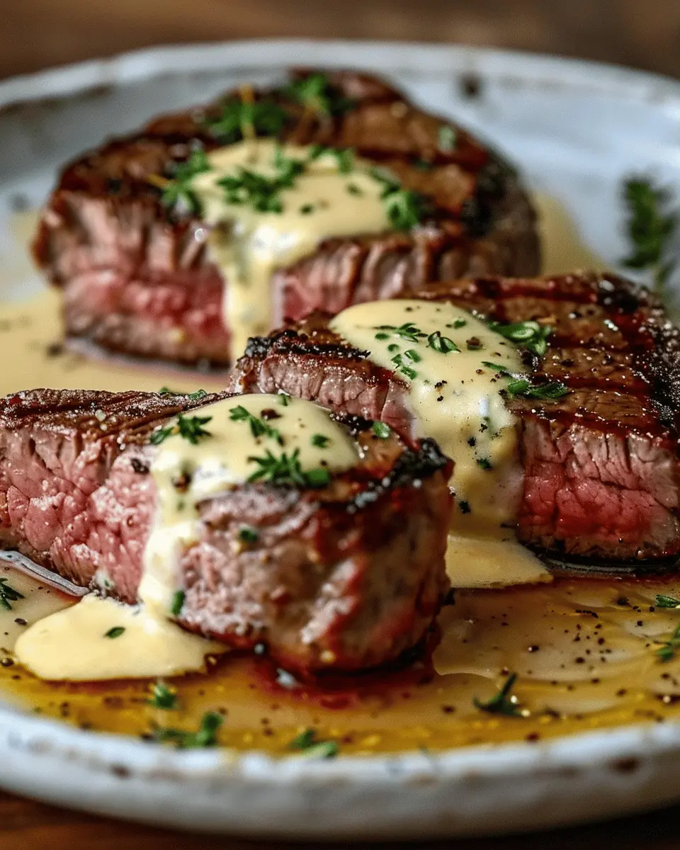 Juicy Steak with Creamy Garlic Sauce: A Simple Indulgence for Home Chefs