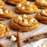 Pumpkin White Chocolate Chip Cookies