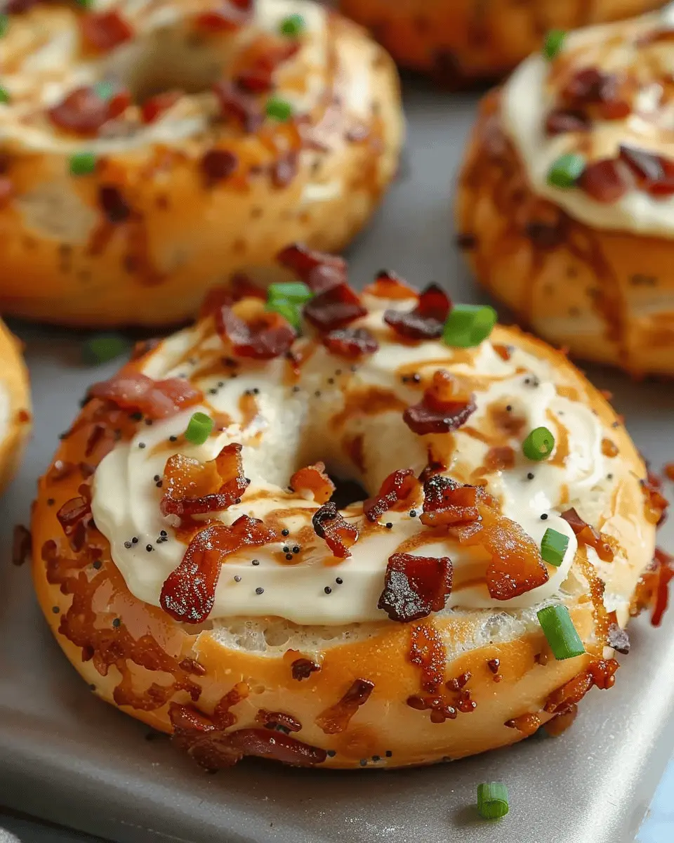 Zesty Turkey Bacon Cream Cheese Bagels for an Indulgent Breakfast
