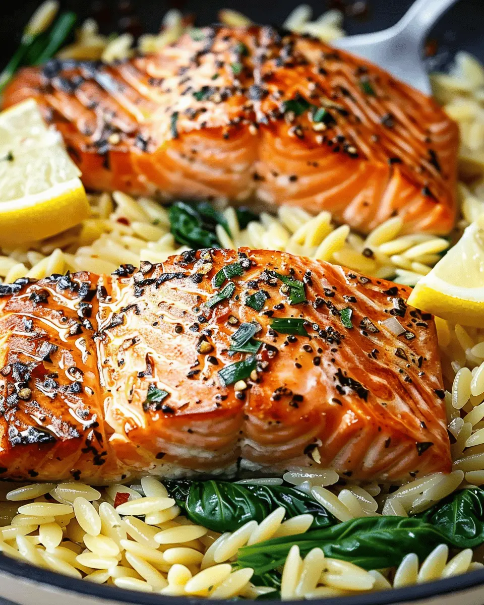 30-Minute Seared Salmon with Lemon Orzo: Easy Weeknight Delight