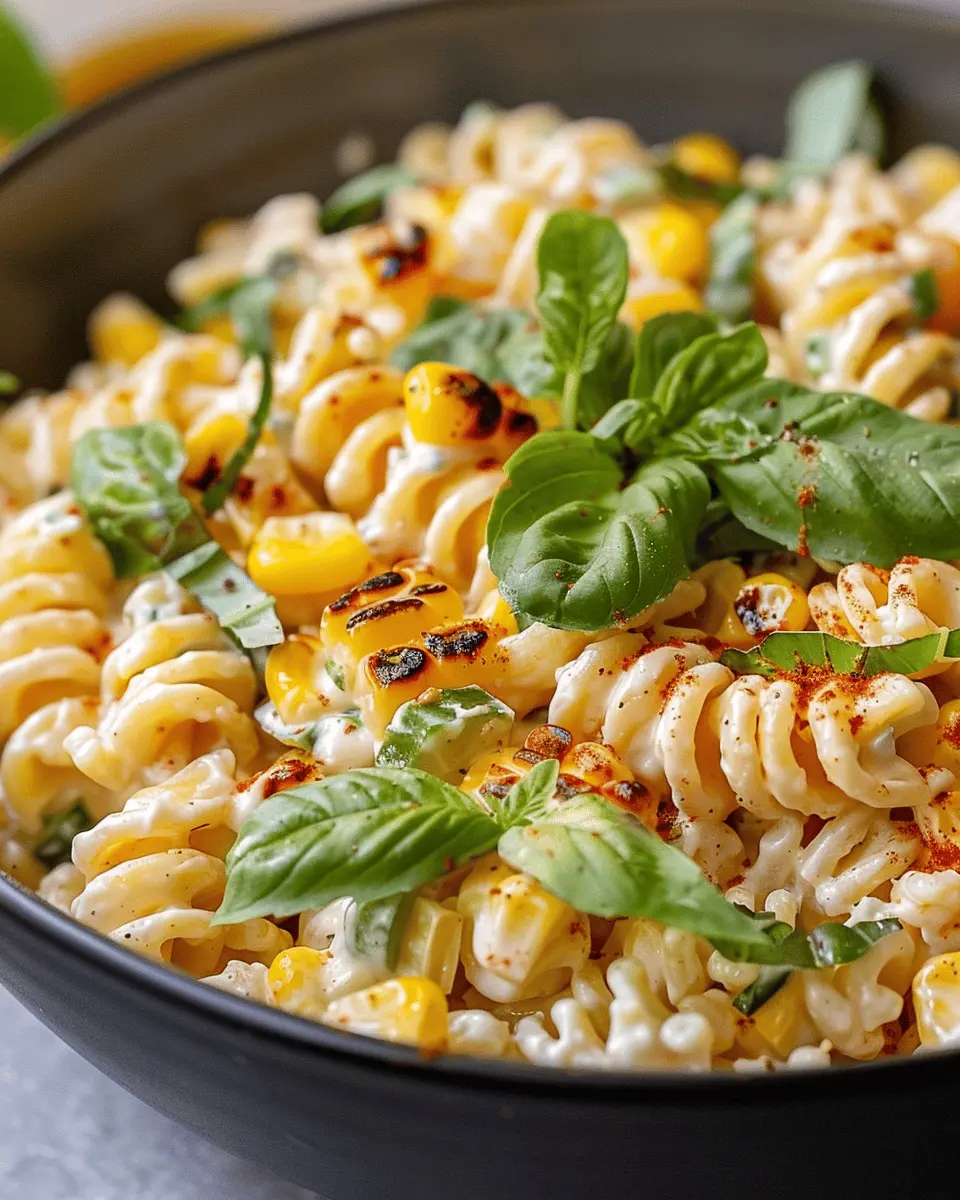Creamy Street Corn Pasta Salad with Turkey Bacon: A Delightful Twist