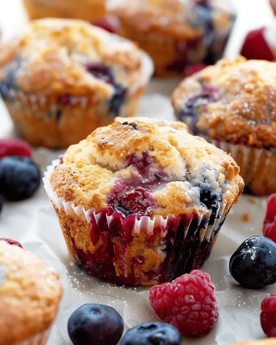 Bakery Style Mixed Berry Muffins: Easy, Delicious, and Homemade