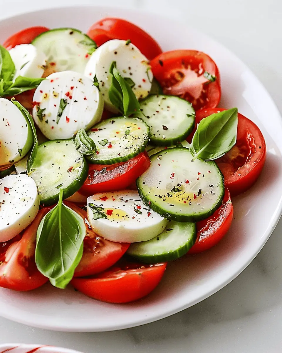 Fresh Cucumber Caprese Salad: A Refreshing Twist on Tradition