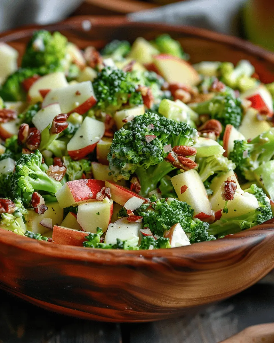 Honeycrisp Apple Broccoli Salad with Turkey Bacon Delight