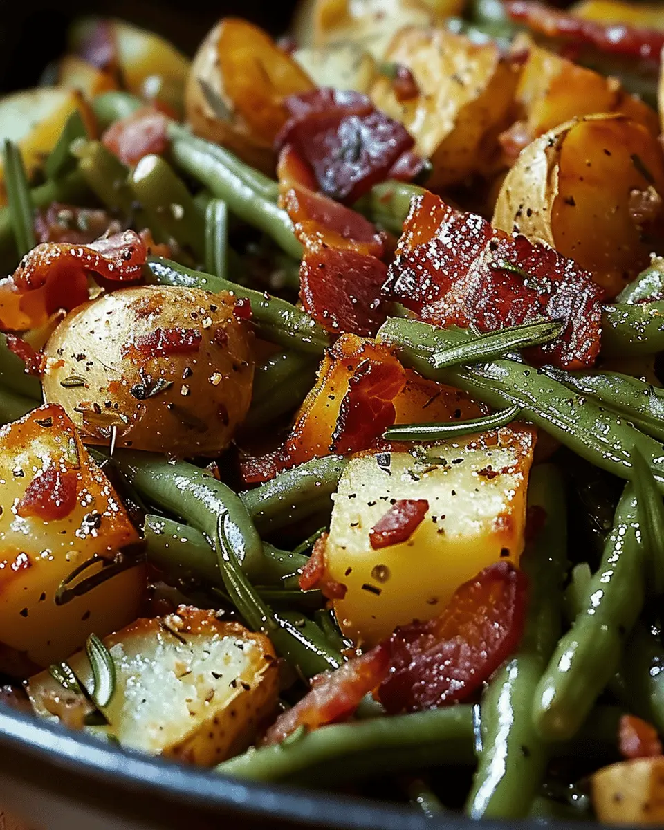 Country Ranch Green Beans and Potatoes with Turkey Bacon Bliss