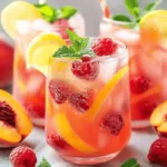 Raspberry Peach Lemonade