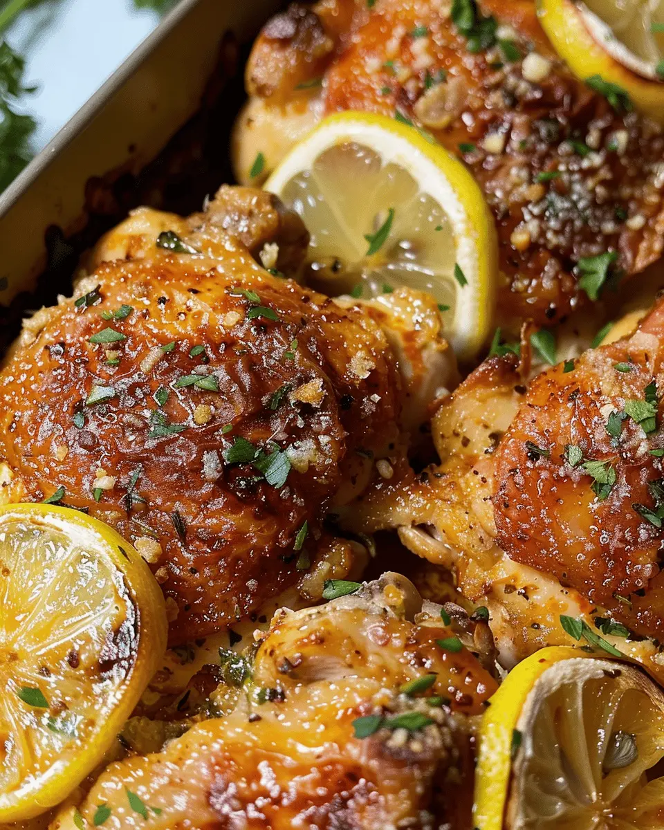 Lemon garlic parmesan chicken thighs: Easy, Flavorful Delight