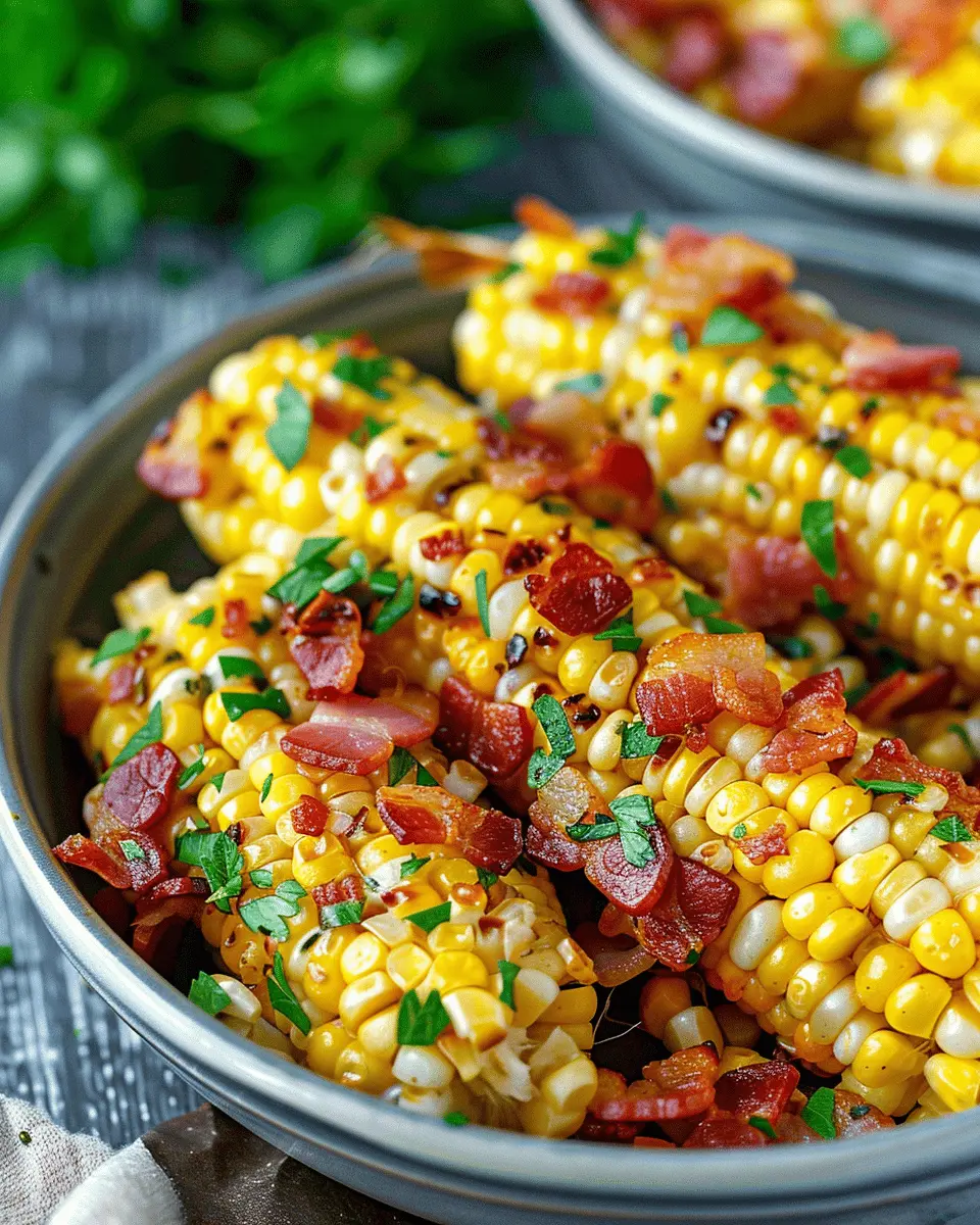 Fresh Corn and Turkey Bacon Side Dish for a Comforting Meal
