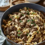 Dutch Oven Beef Stroganoff