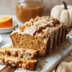 Florida Orange Juice Pumpkin Bread with Streusel and Orange Glaze