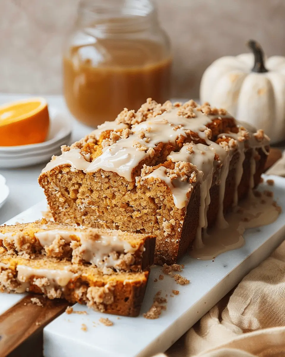Florida Orange Juice Pumpkin Bread: Indulgent Streusel & Glaze