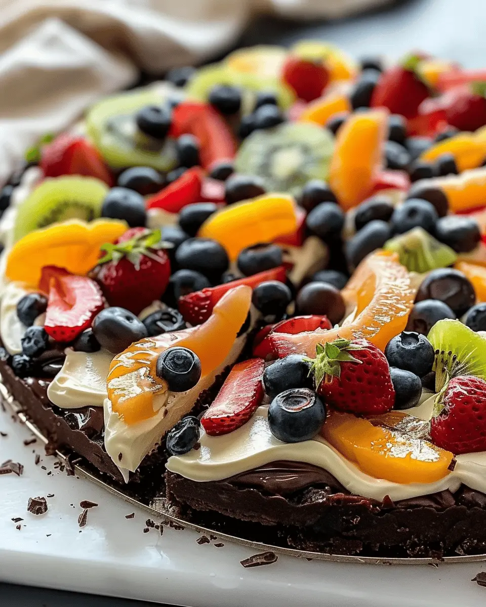 Brownie Fruit Pizza: Indulgent Dessert Idea for Sweet Lovers