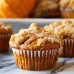 Pumpkin Muffins with Brown Sugar Streusel