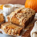 Florida Orange Juice Pumpkin Bread with Streusel and Orange Glaze