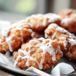 Baked Apple Fritters with Glaze Recipe