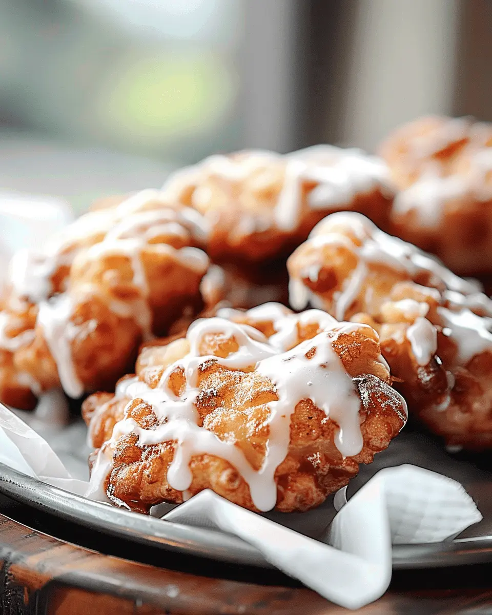 Baked Apple Fritters with Glaze Recipe: Easy & Irresistibly Tasty