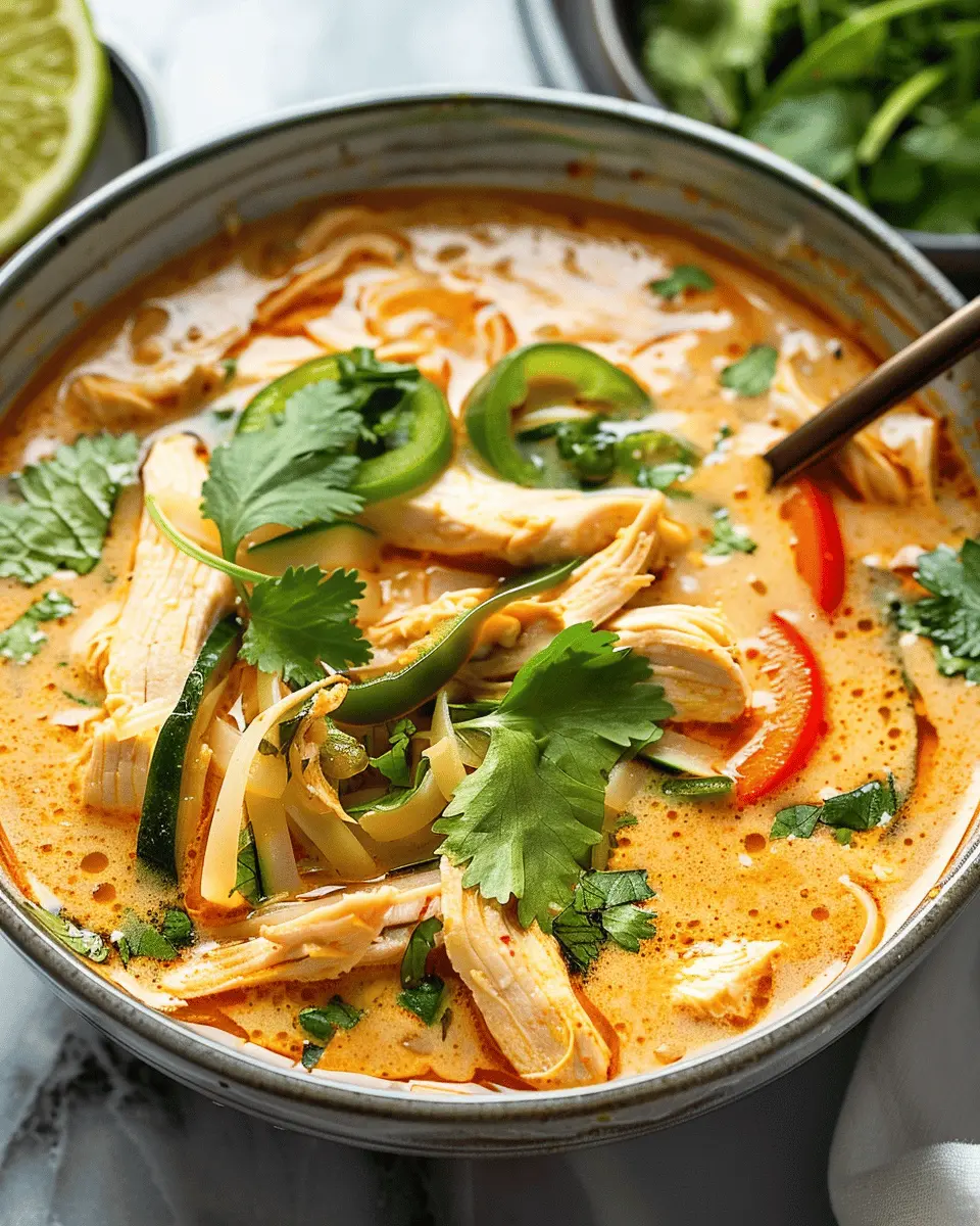 Easy Thai Chicken Curry Soup for a Cozy Night In