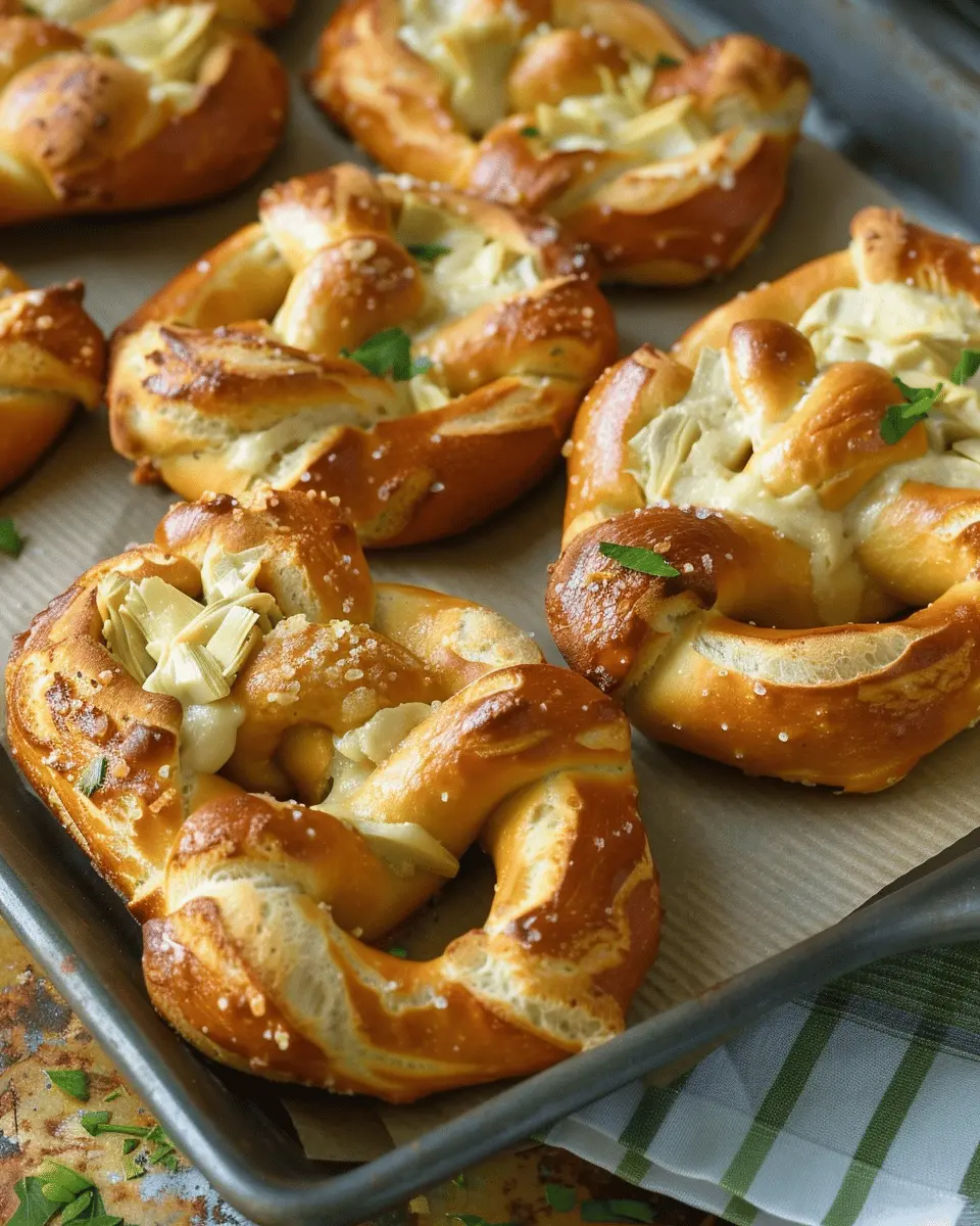 Artichoke Dip Stuffed Pretzels: Easy Recipe for Snack Lovers