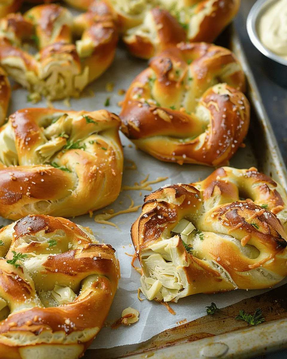Artichoke Dip Stuffed Pretzels: The Best Indulgent Snack Idea