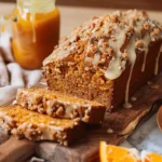 Florida Orange Juice Pumpkin Bread with Streusel and Orange Glaze
