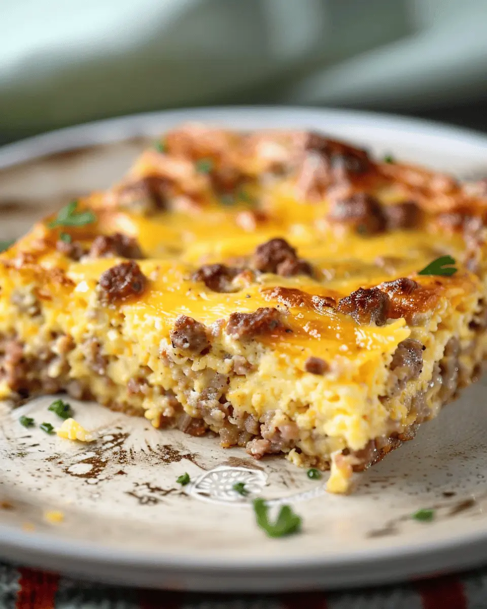 Cheesy Sausage Breakfast Casserole: Easy Family-Approved Delight