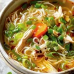 Ginger Garlic Chicken Noodle Soup