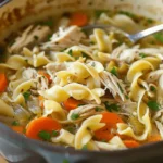Easy Chicken Noodle Soup with Egg Noodles