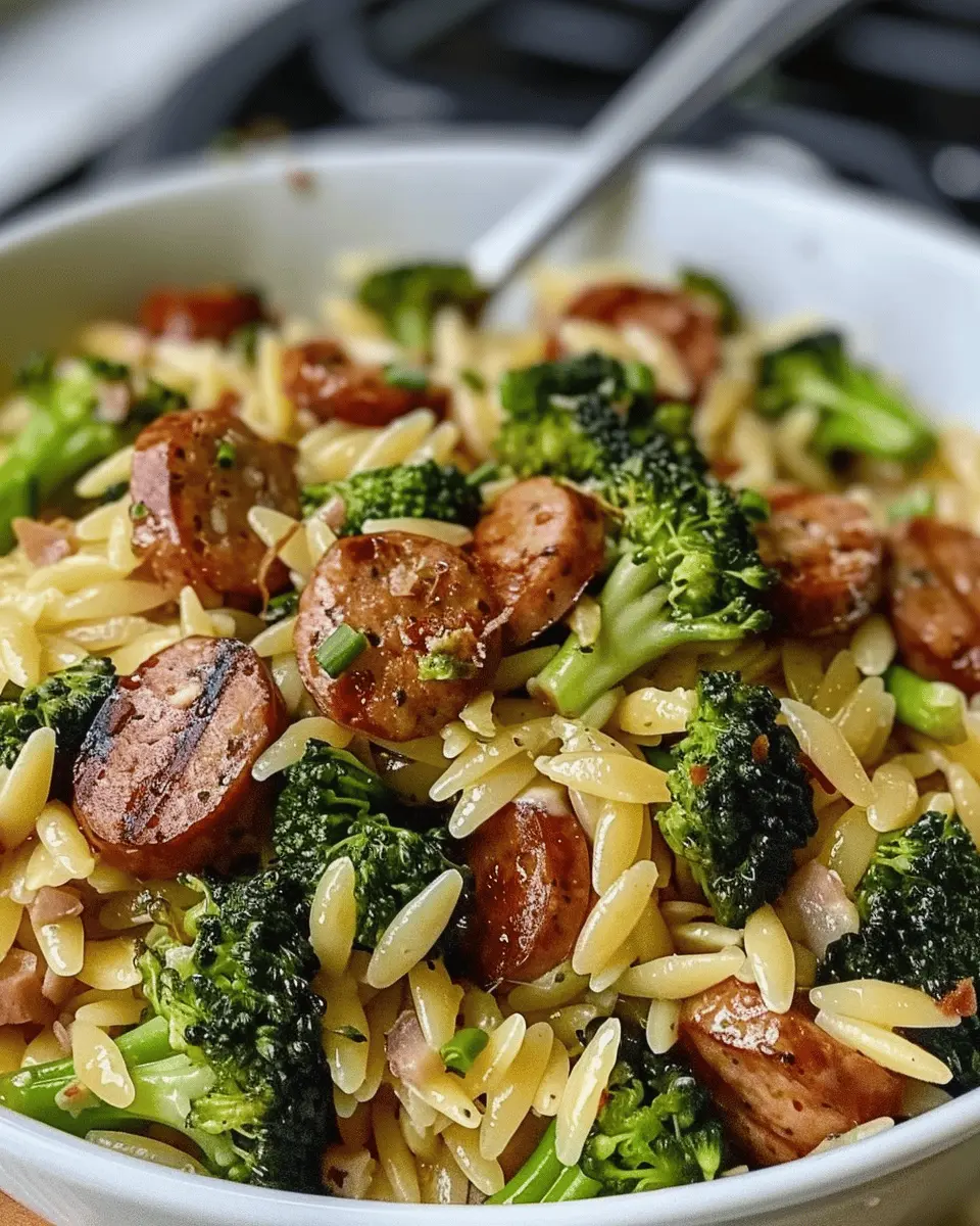 Chicken Sausage and Broccoli Orzo: The Best Easy Comfort Meal