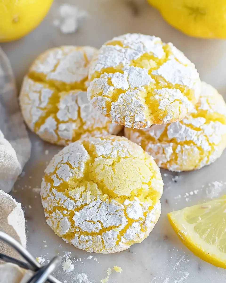 Lemon Crinkle Cookies: The Best Easy Recipe for a Zesty Treat