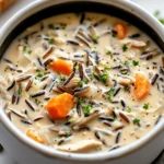 Crockpot Creamy Chicken Wild Rice Soup