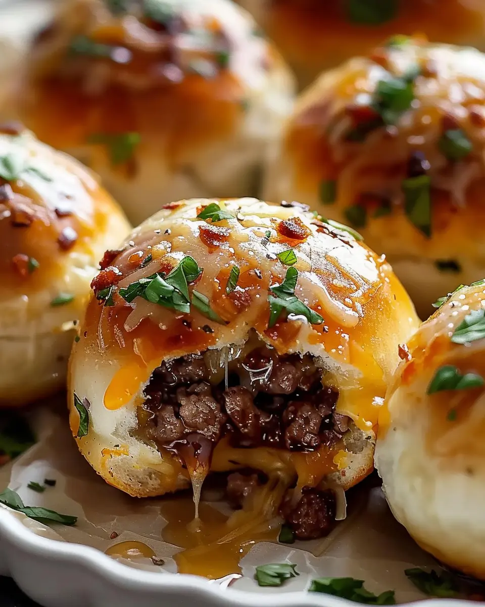 Garlic Parmesan Cheeseburger Bombs: The Ultimate Indulgent Treat